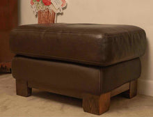 Natuzzi Chocolate Brown Pebble Leather  Ottoman