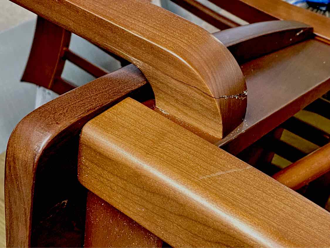 Set of Circle Furniture 10 'Berkeley' Cherry Dining Chairs with Walnut  Finish