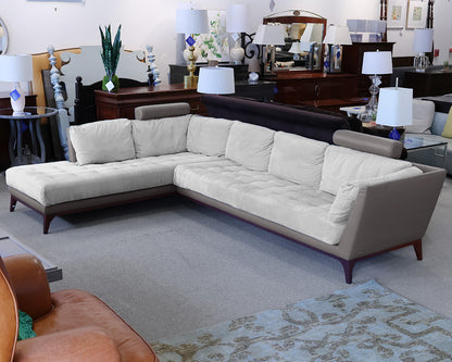 Roche Bobois Leather and Upholstered Sectional