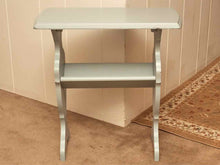 Ice Blue Finish Side/Book  Table