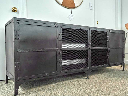 Restoration Hardware Industrial Metal Console