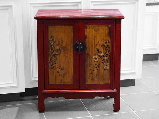 Red Asian Inspired Cabinet