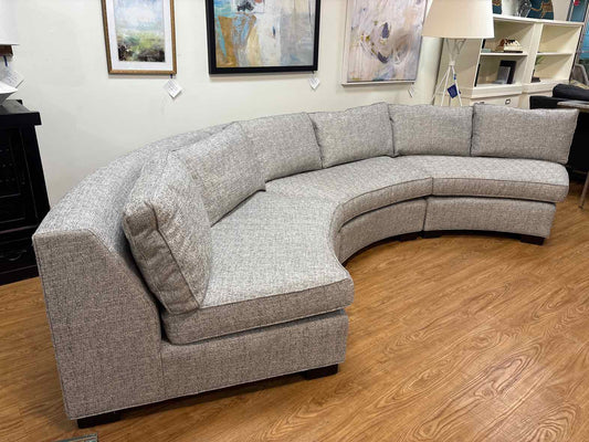 MG+BW 'Carson' 3-Piece Curved Sectional