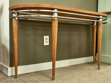 Ethan Allen 'Radius' Console in Light Blonde