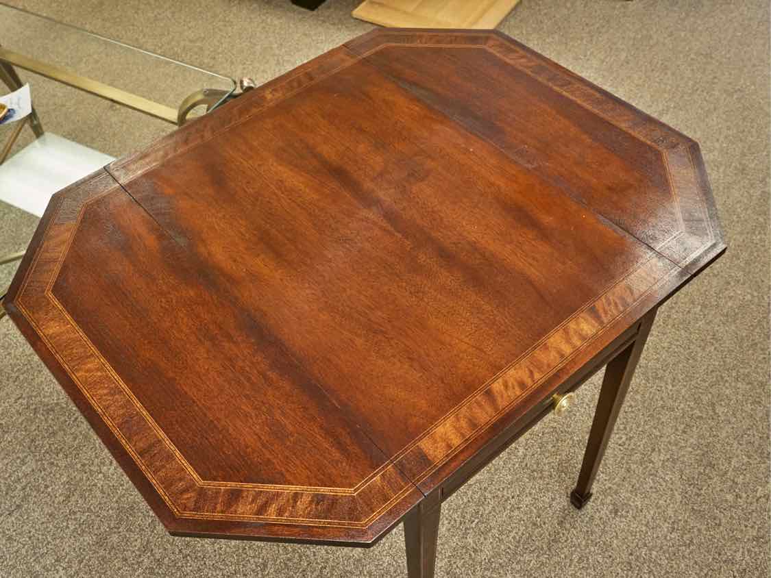Mahogany Pembroke Style Drop Leaf  Side Table