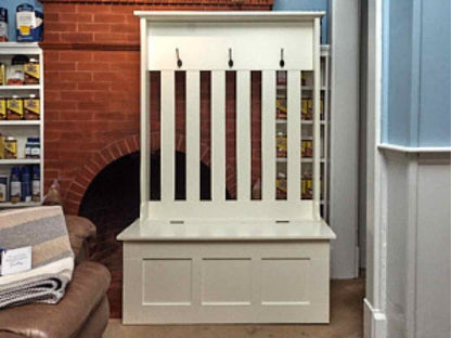 Crosley Furniture  "Ogden' White Finish Lift Top Storage Bench  Coat Rack