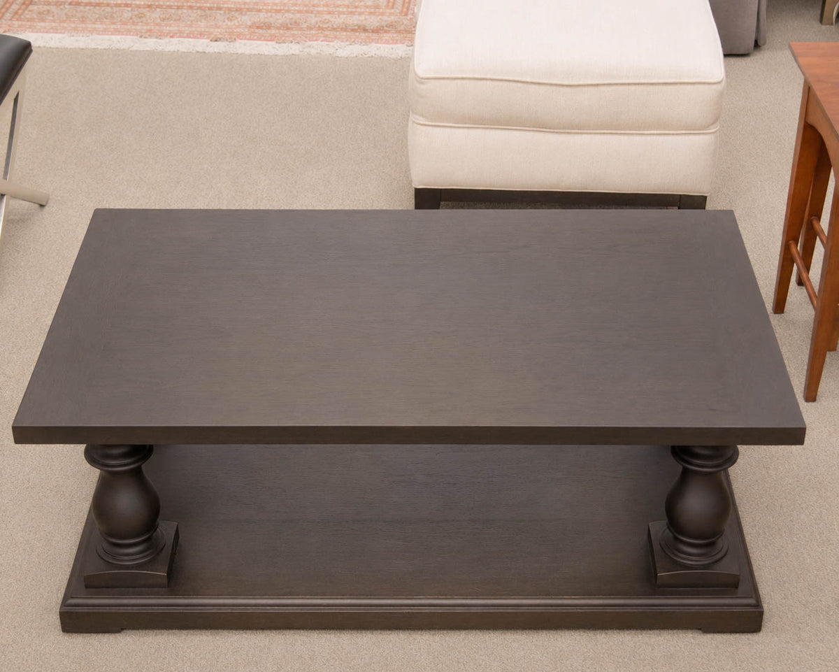 RH Balustrade Cocktail Table in Black Finish