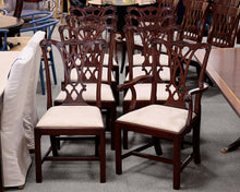 Set of 8 Henkel Harris Chippendale Dining Chairs