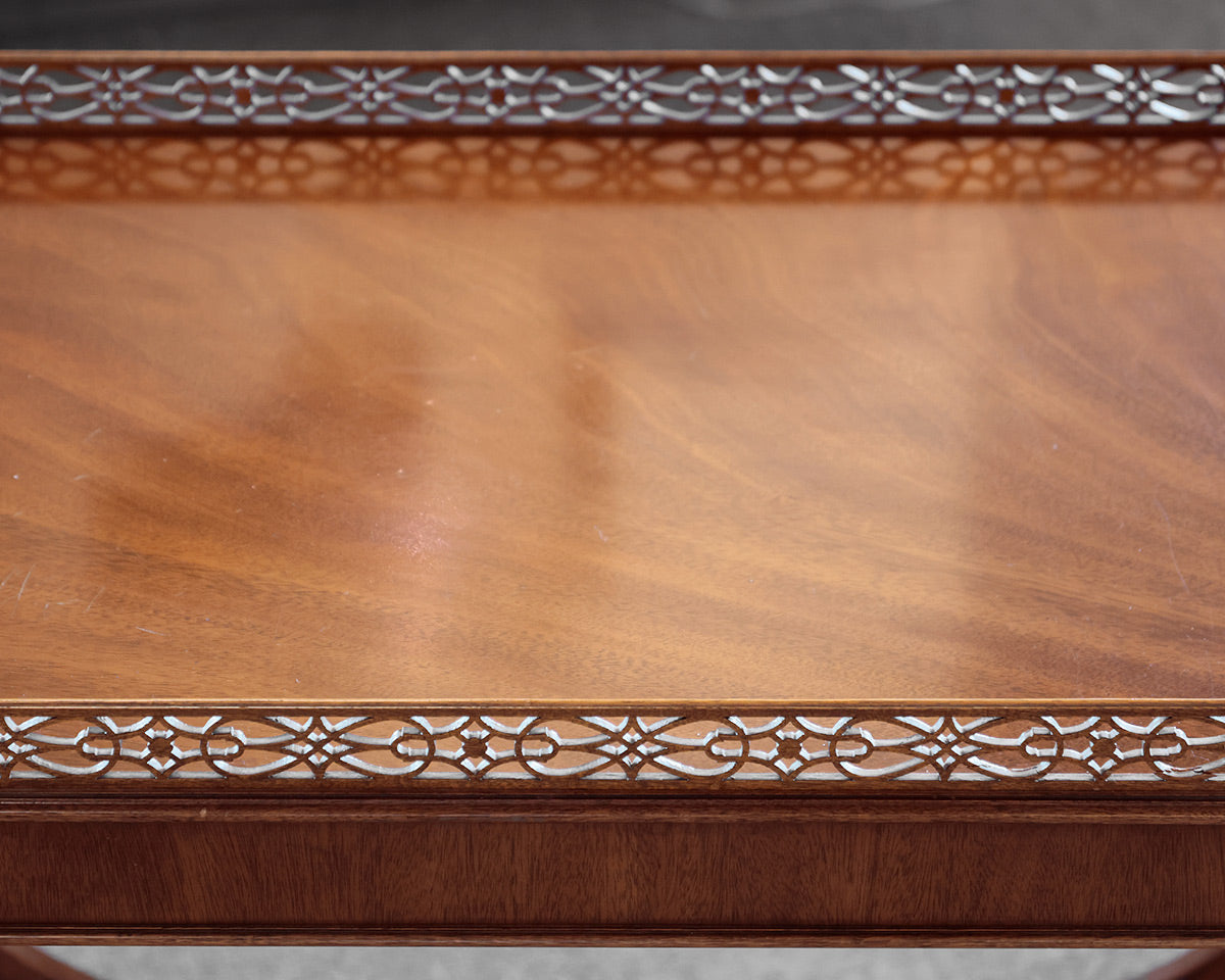 Kindel Chippendale Style Mahogany Tea Table