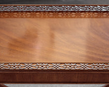 Kindel Chippendale Style Mahogany Tea Table