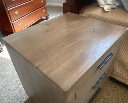 Alder & Tweed 'Holden' 3 Drawer Nightstand in Driftwood Finish