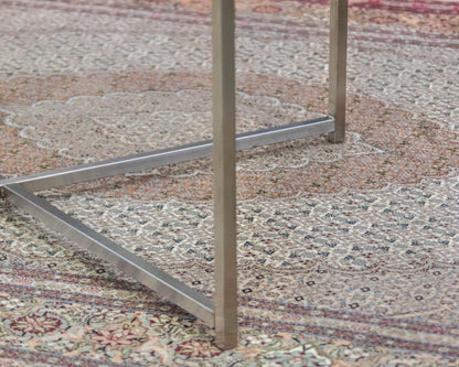 Room & Board Glass & Metal Contemporary Cocktail Table