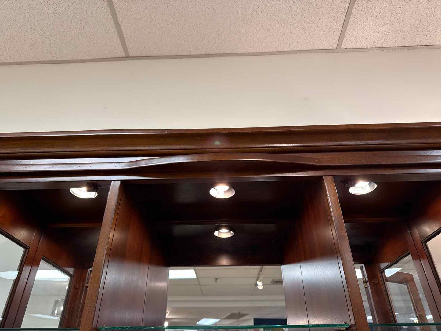 Lighted Cherry China Cabinet