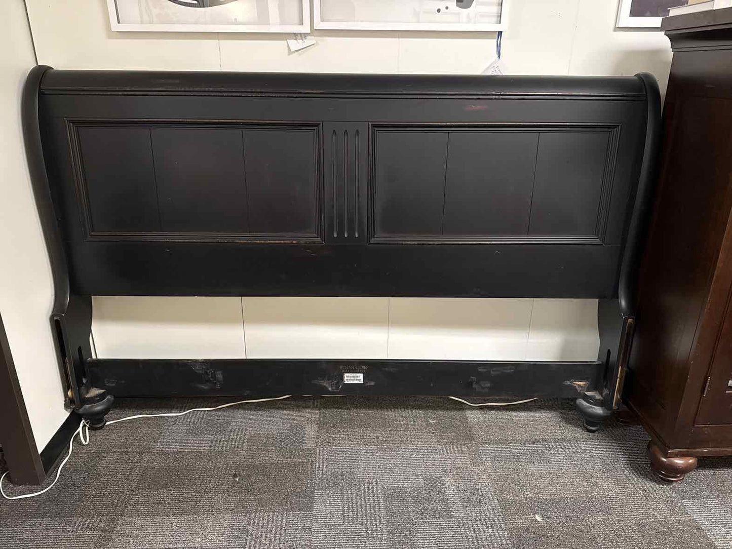 Ethan Allen King Sleigh Bed