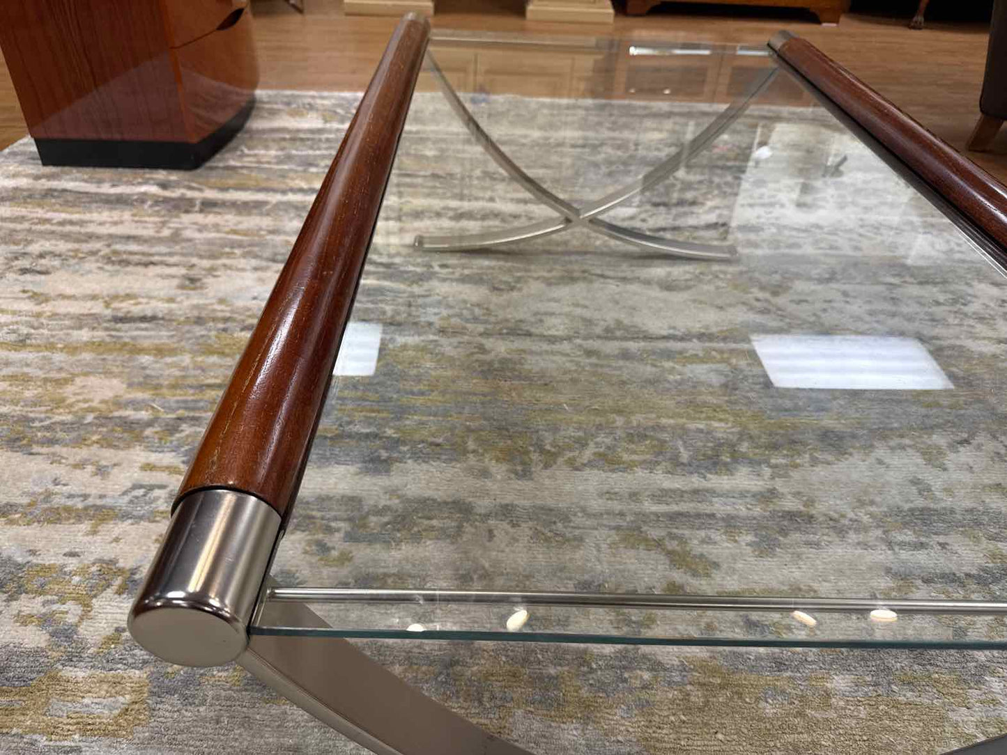 Glass Top Cocktail Table