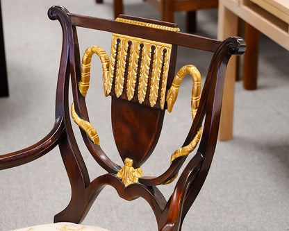 Set of Ten William Switzer Russian Neo-Classical Dining Chairs