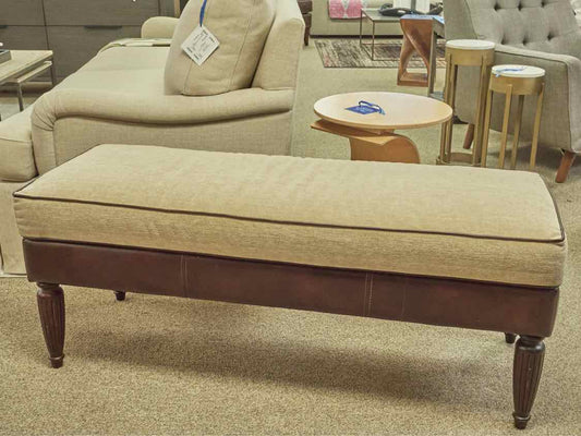 Cordovan Leather Bench