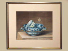 "Traditional Bowl II" Matted Print in Black & Silver Frame