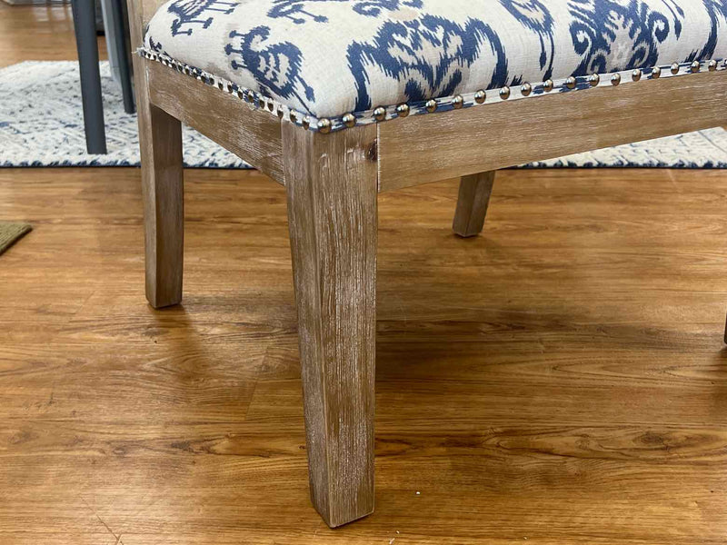 Washed Wood Ikat Side Chair