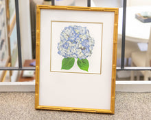 'Hydrangea Bloom 1' Bamboo Framed Print