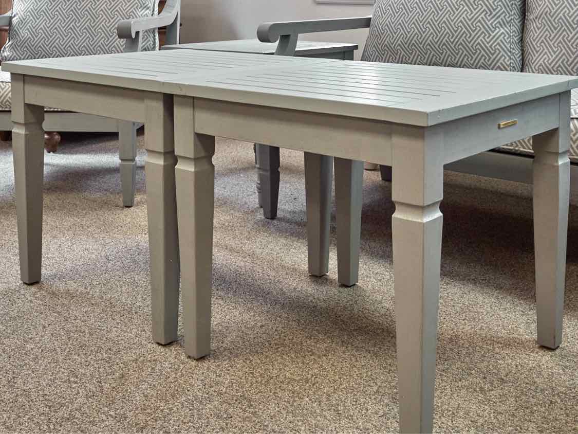 Indoor/Outdoor Set Refinish & Painted in Light Gray