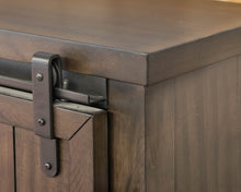 Liberty Furniture Desk with Barn Door Hutch in Rock Beatten Grey Finish