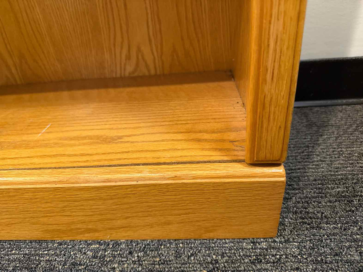 Double Wide Oak Bookcase