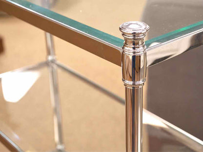 Frontgate Chrome Four Shelf Etagere