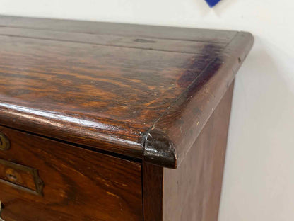 Antique Oak Index Card Chest