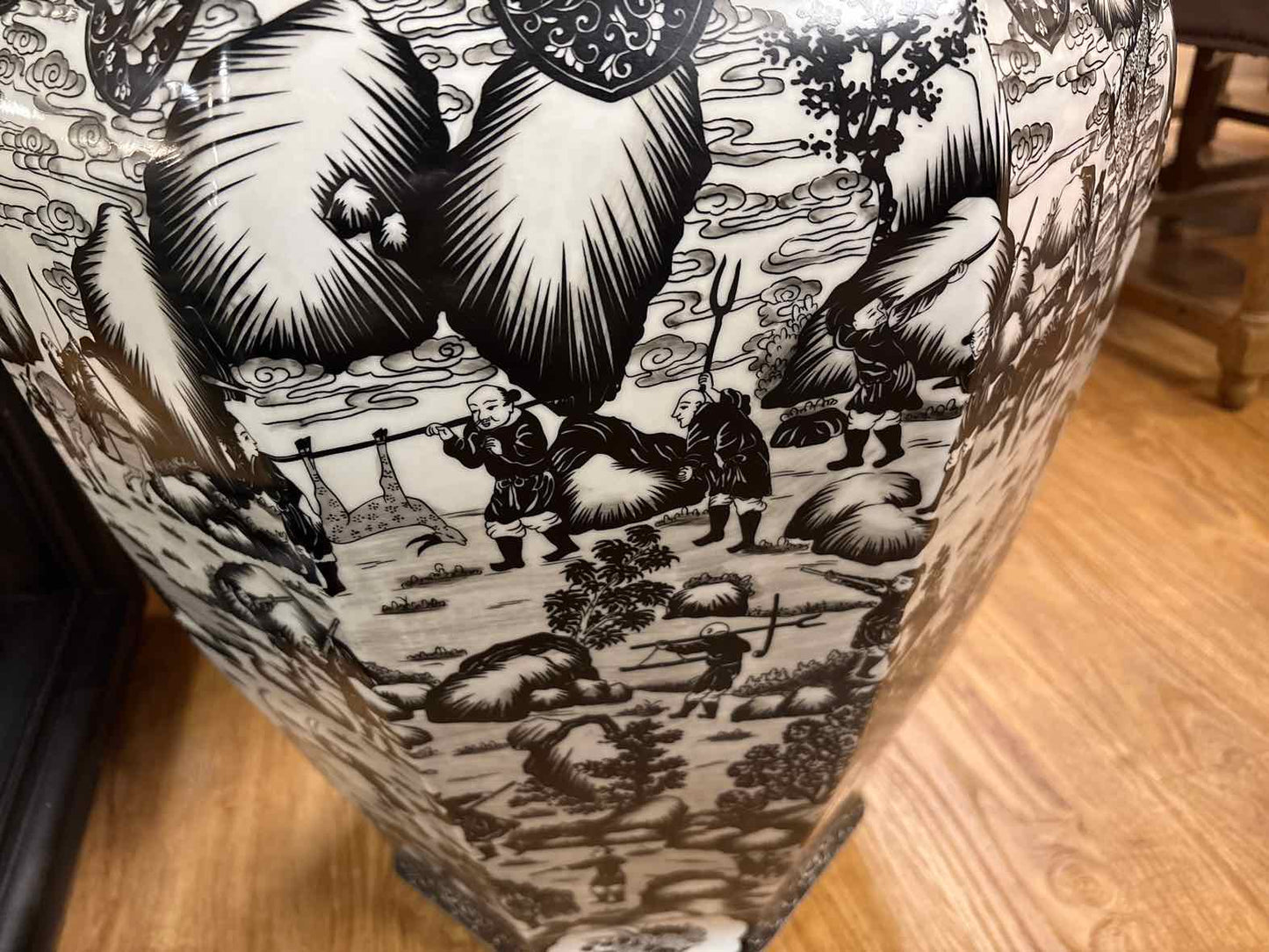 Ethan Allen Extra Large Porcelain Ginger Jar