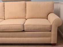 Ethan Allen 'Retreat' 3 Cushion Rolled Arms In 'Parchment Wool & Slilk Blend