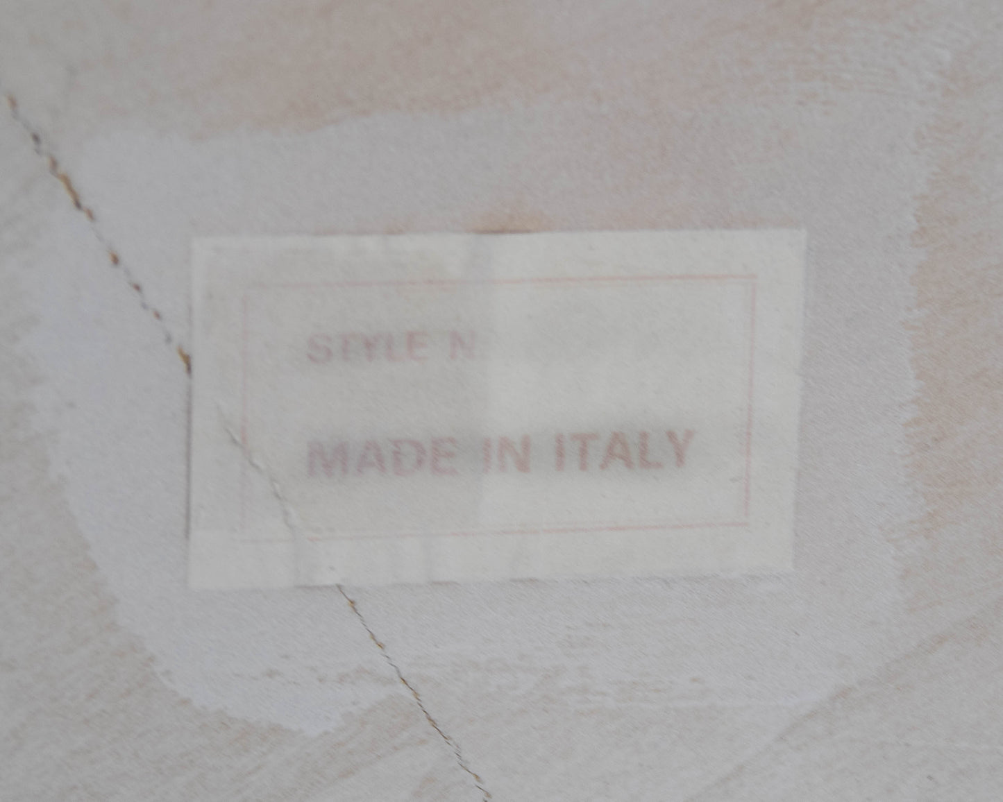 Italian Made White Finish Side Table with Swan Head Accent