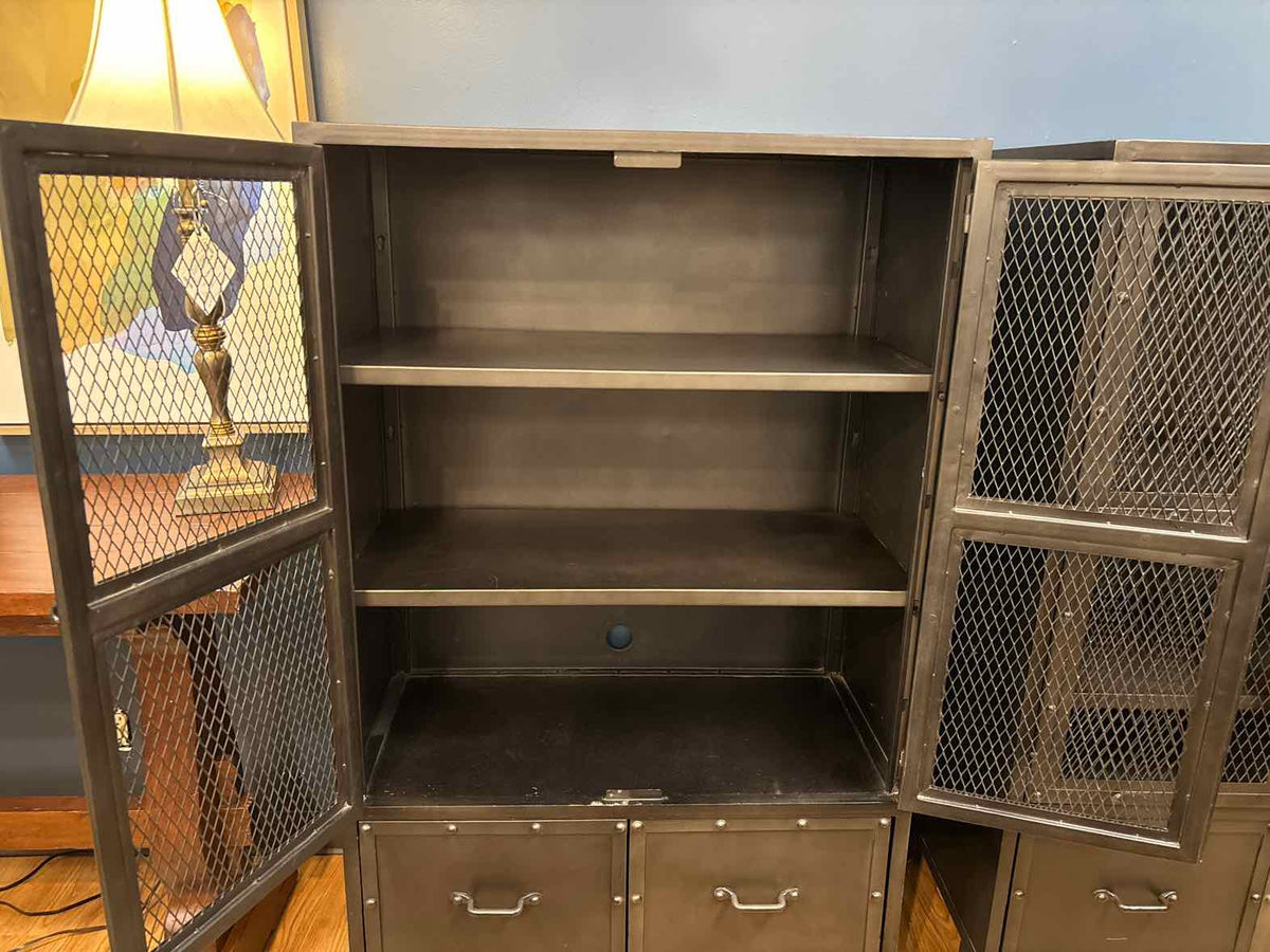 RH Vintage Industrial Steel Cabinet