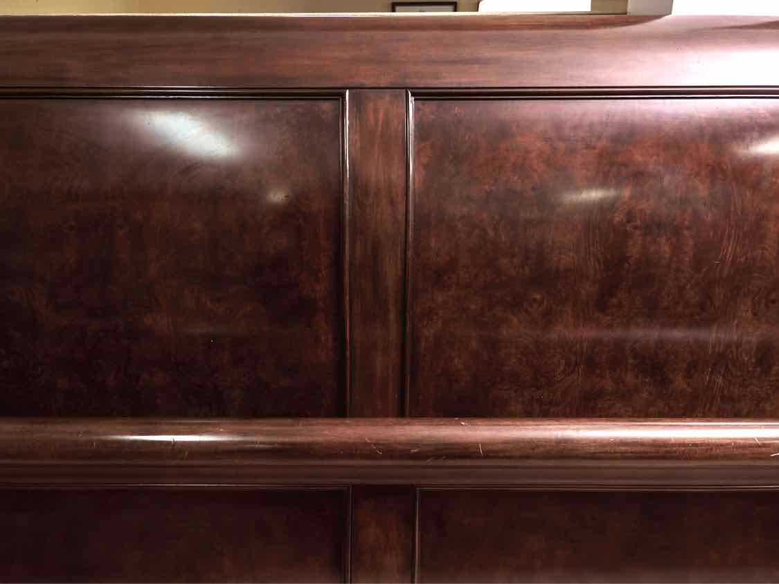 Bernhardt Cherry Sleigh King Bed Includes Siderails & Slats