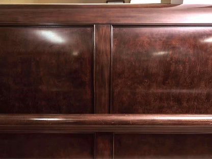 Bernhardt Cherry Sleigh King Bed Includes Siderails & Slats