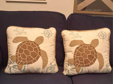 Pier 1 Imports Pair Of Sea Turtles Accent Pillows