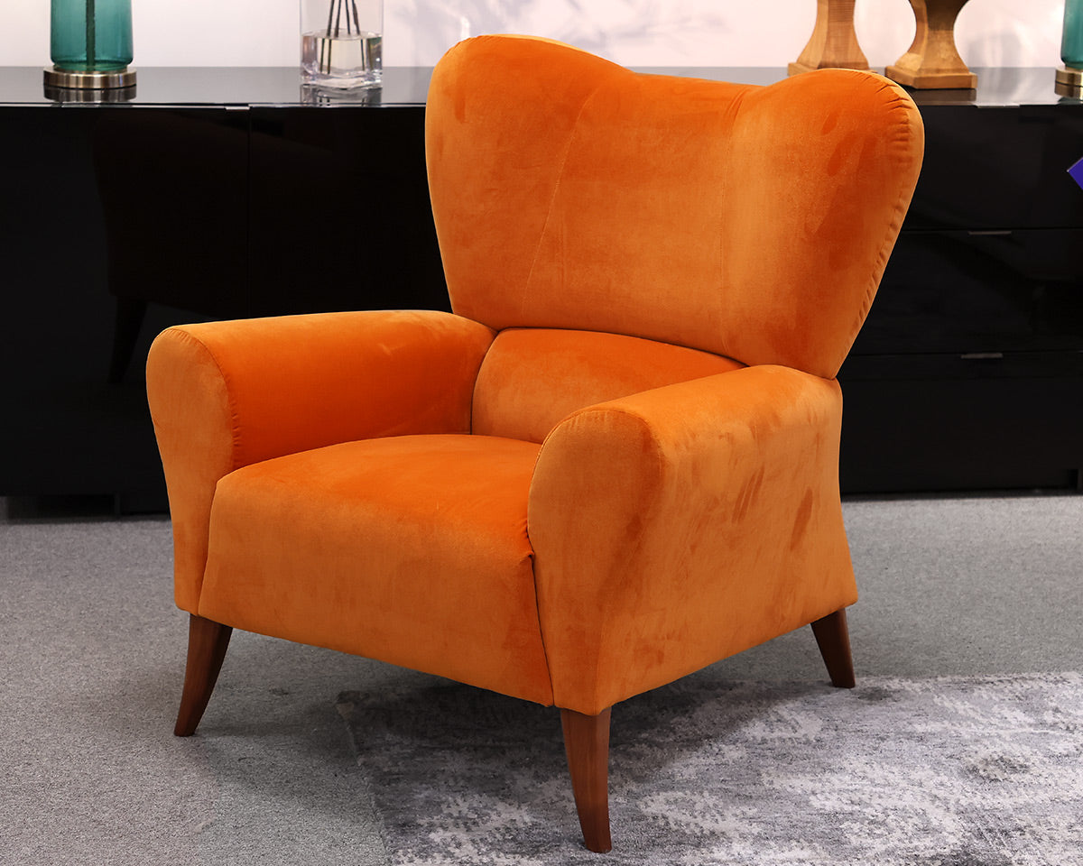 Carmenes Orange Accent Chair