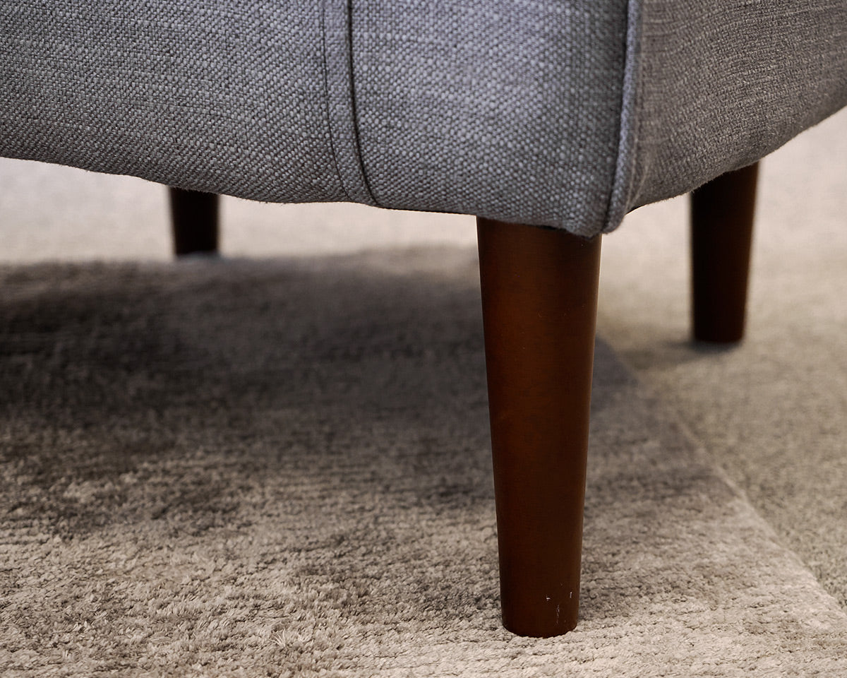 Pair of Grey Upholstered Accent Chairs