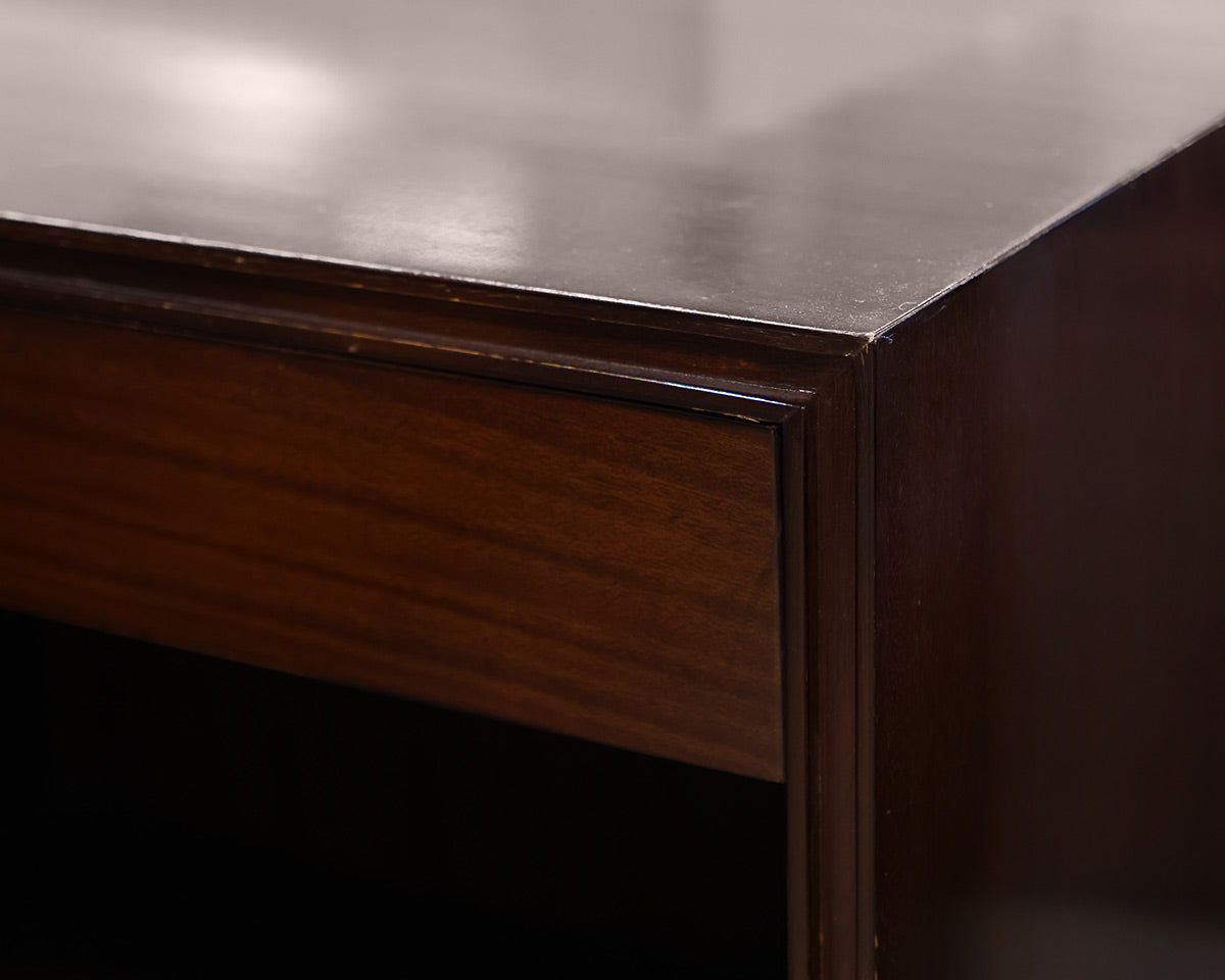 Pair of Thomas Pheasant for Baker Knapp and Tubbs Nightstands in Espresso