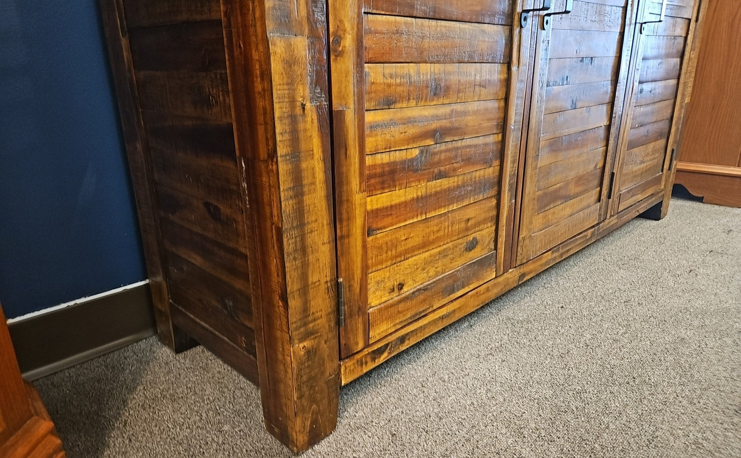 Rustic Dark Brown Sideboard
