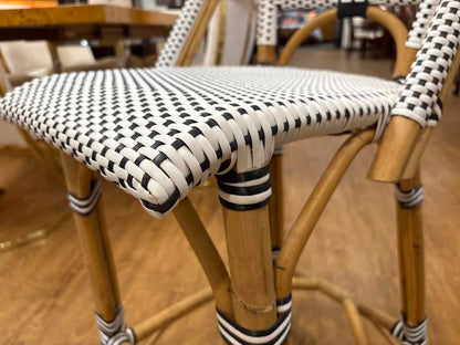 Pair of Serena & Lily 'Riviera' Highback Counter Stools