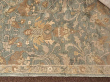 Kaleen Wool Area Rug in Light Green, Cream & Sepia