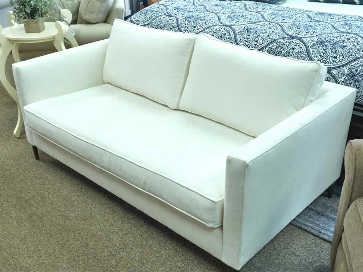 West Elm 'Harris' Loveseat in White