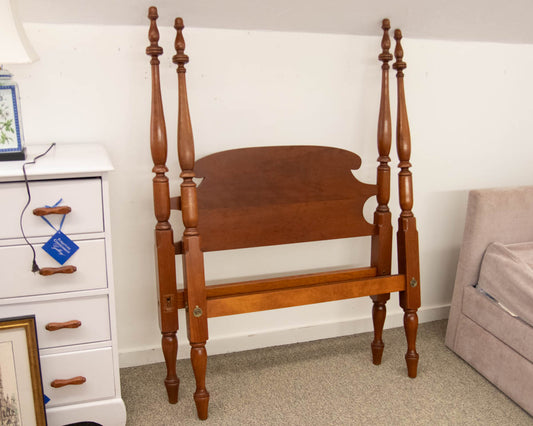 Eldred Wheeler Cherry 4 Post Canopy Queen Bed