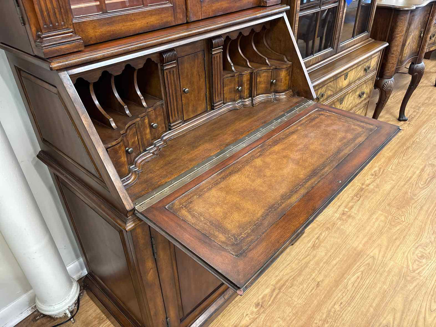 Nichols & Stone Federal Style Secretary Desk and Hutch