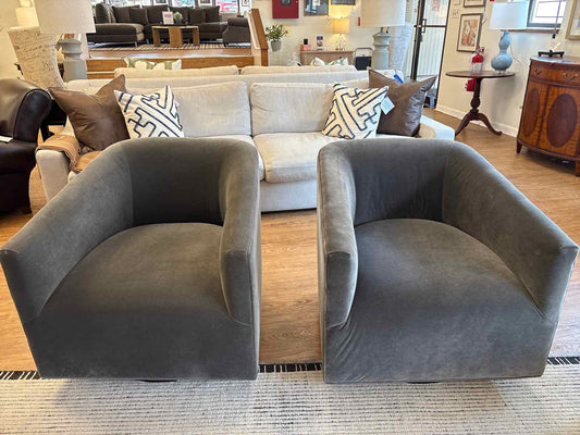 Pair of Mitchell Gold + Bob Williams 'Cooper' Swivel Chairs