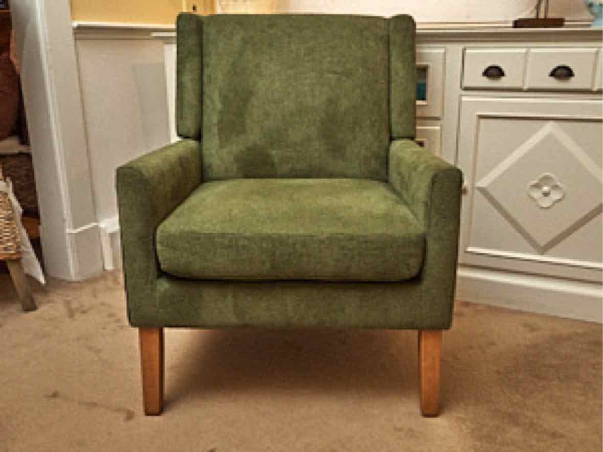 'Forest Fir Green' Upholstered  Accent Chair