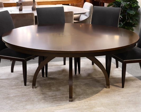 Custom 72" Dining Table and Eight Chairs