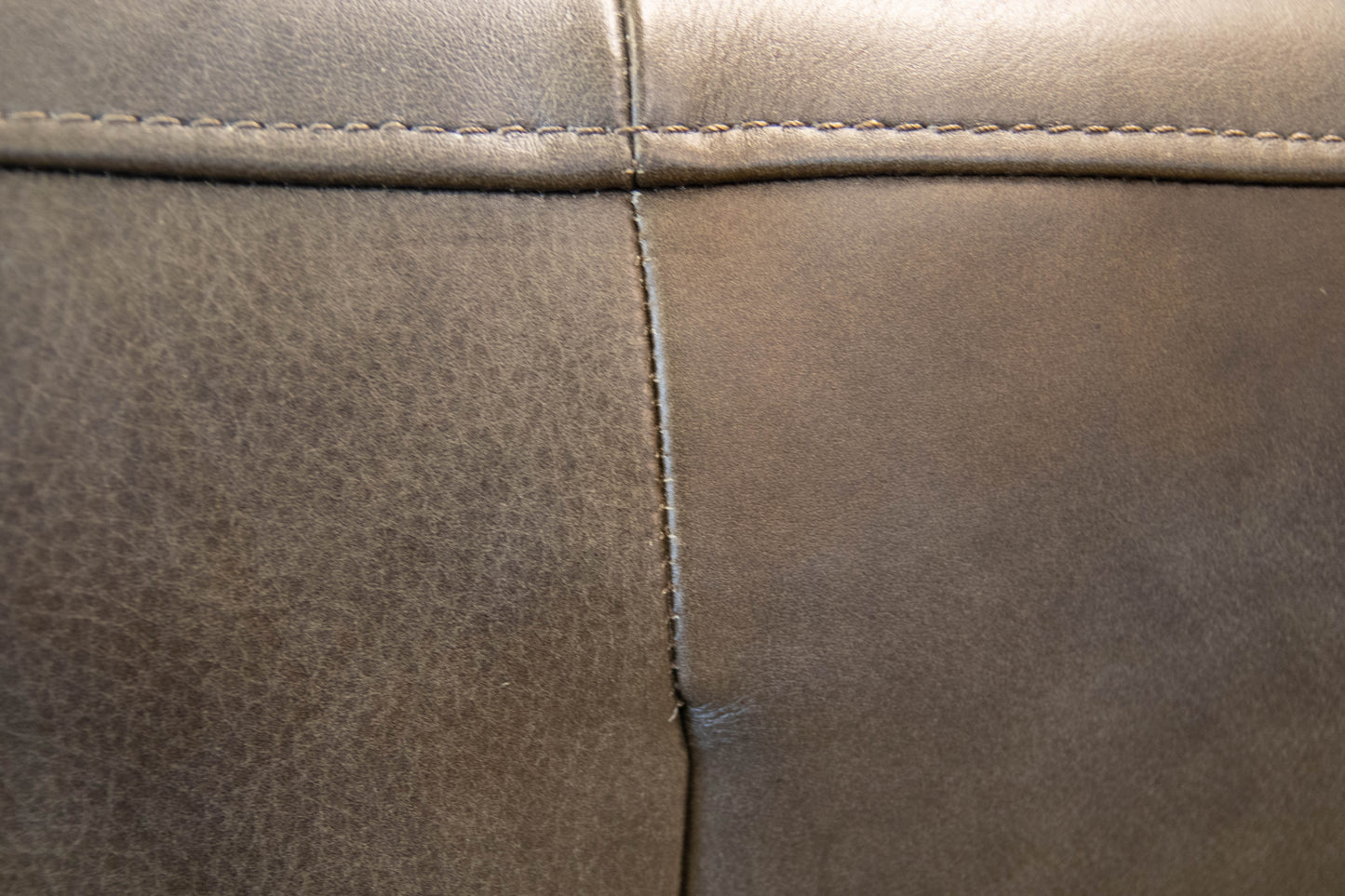 Pair Of Swivel Base Vegan Leather Mocha Chairs