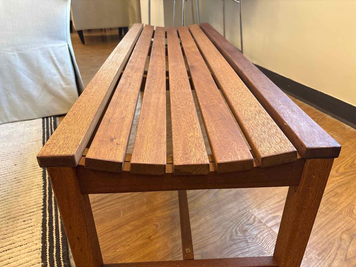Four Seasons Curved Wooden Bench